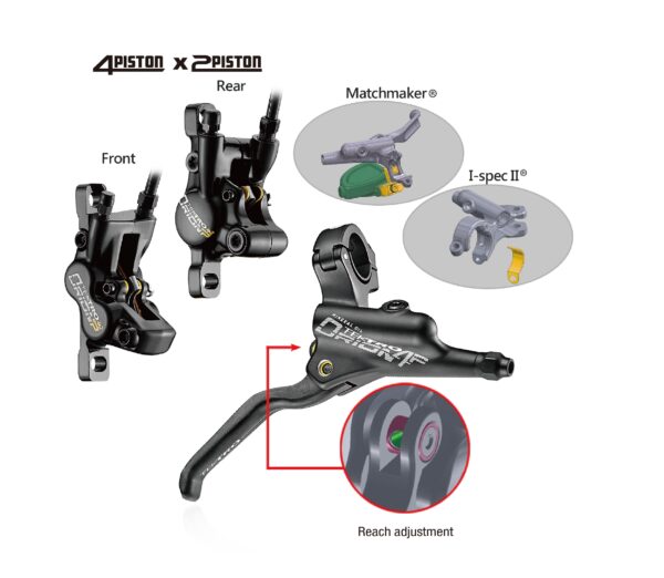 set frane tektro 735 set frane hidraulice tektro 735