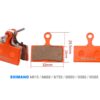 placute compatibile shimano XT potocaliu set placute compatibile shimano D03s