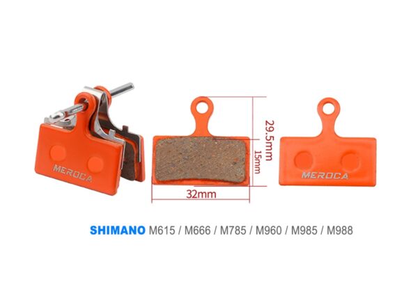 placute compatibile shimano XT potocaliu set placute compatibile shimano D03s