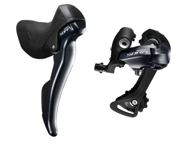 set sora set maneta schimbator Shimano Sora